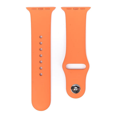 Hermes Silicone 38mm Apple Sports Watch Single Tour Band Orange 1 of 7