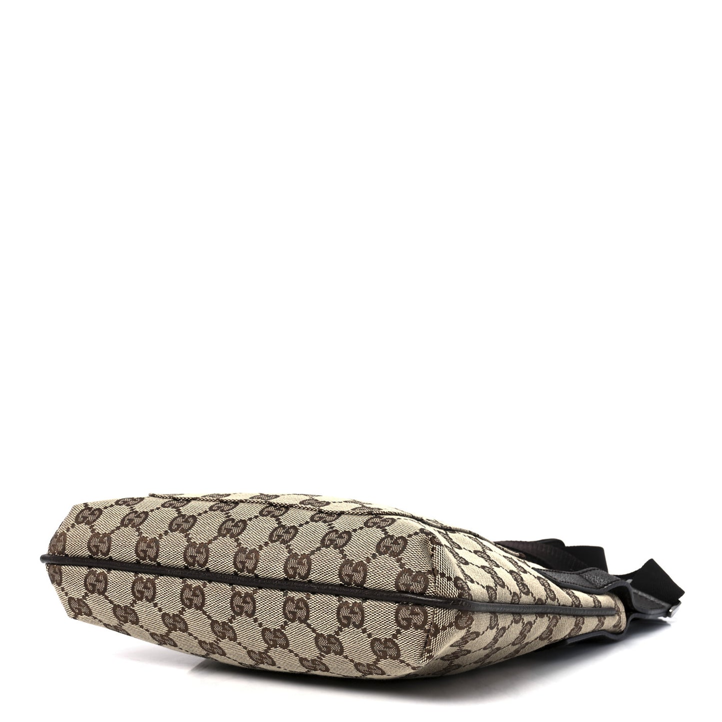 Monogram Flat Messenger Bag Dark Brown