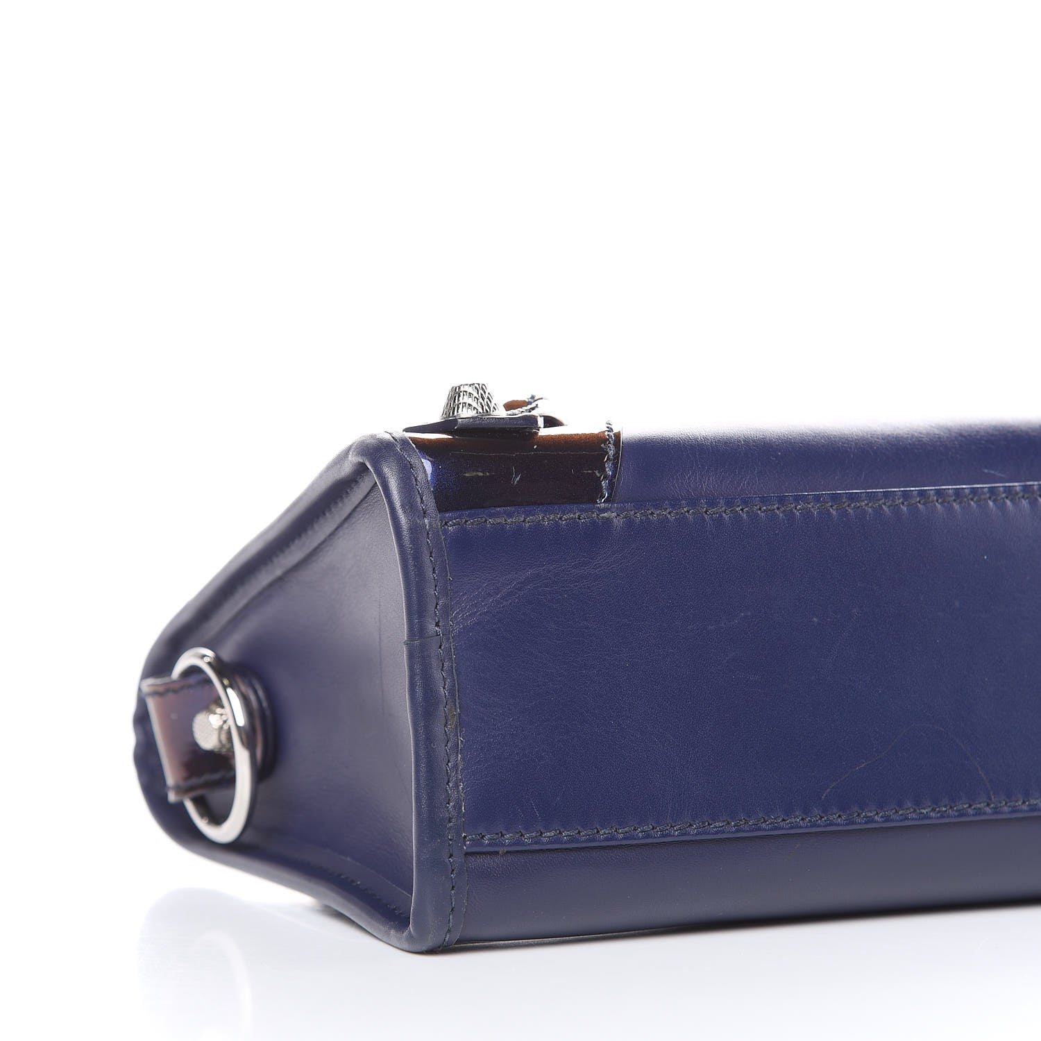 Balenciaga Smooth Calfskin Metallic Patent Giant 12 Silver Hardware Mini City Ultraviolet 10 of 19