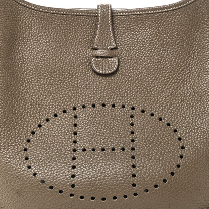 Hermes Taurillon Clemence Evelyne III PM Etoupe 8 of 11