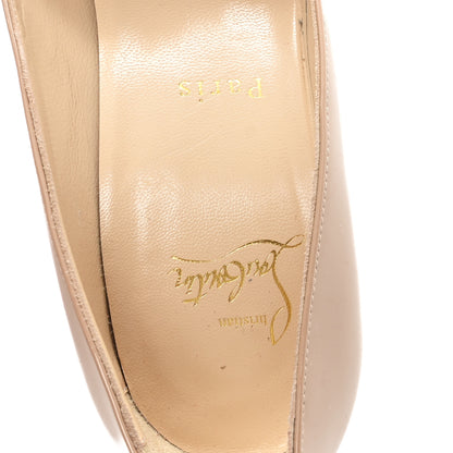 Christian Louboutin Patent Bianca 120 Pumps 38 Nude 8 of 8
