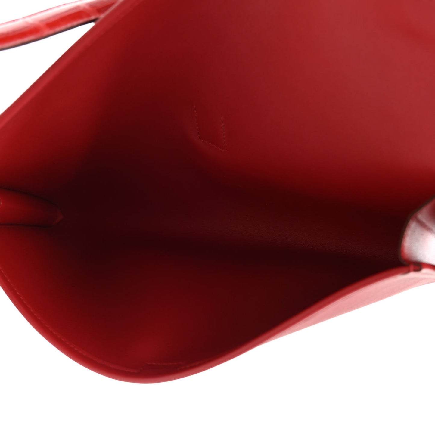 Swift Shiny Alligator Jige Elan Touch 29 Clutch Rouge De Coeur Rouge Piment