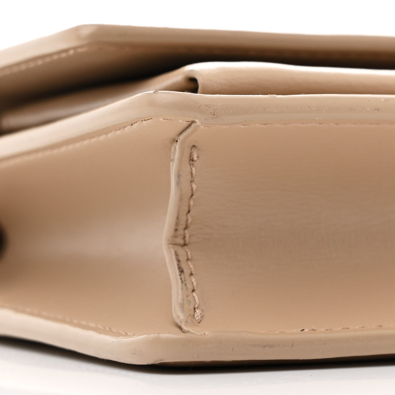 Saint Laurent Calfskin Monogram Sunset Chain Wallet Dark Beige 8 of 9