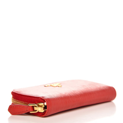 Prada Vitello Move Zip Around 6 Key Holder Lacca 4 of 7
