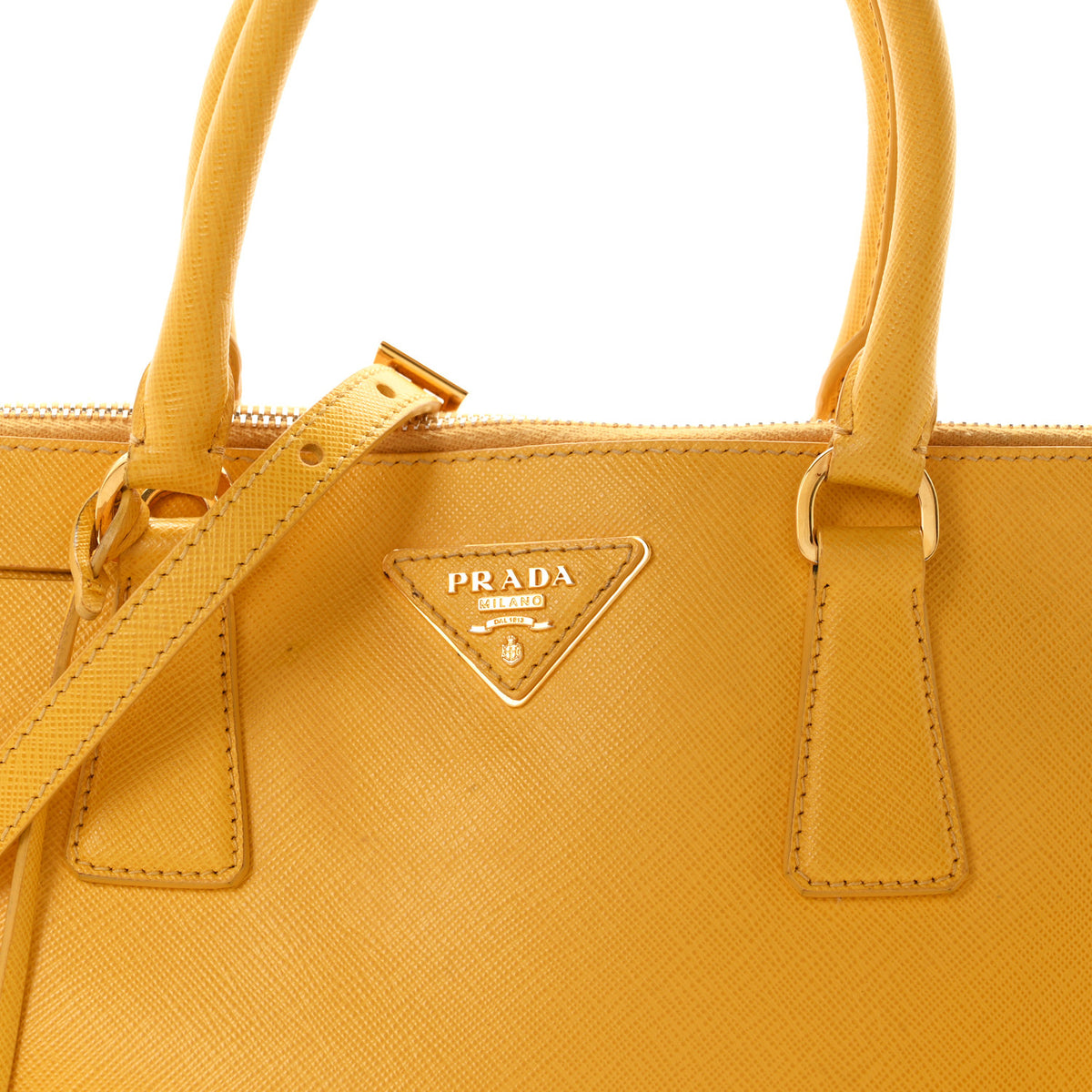Prada Saffiano Lux Medium Promenade Tote Mimosa 15 of 21