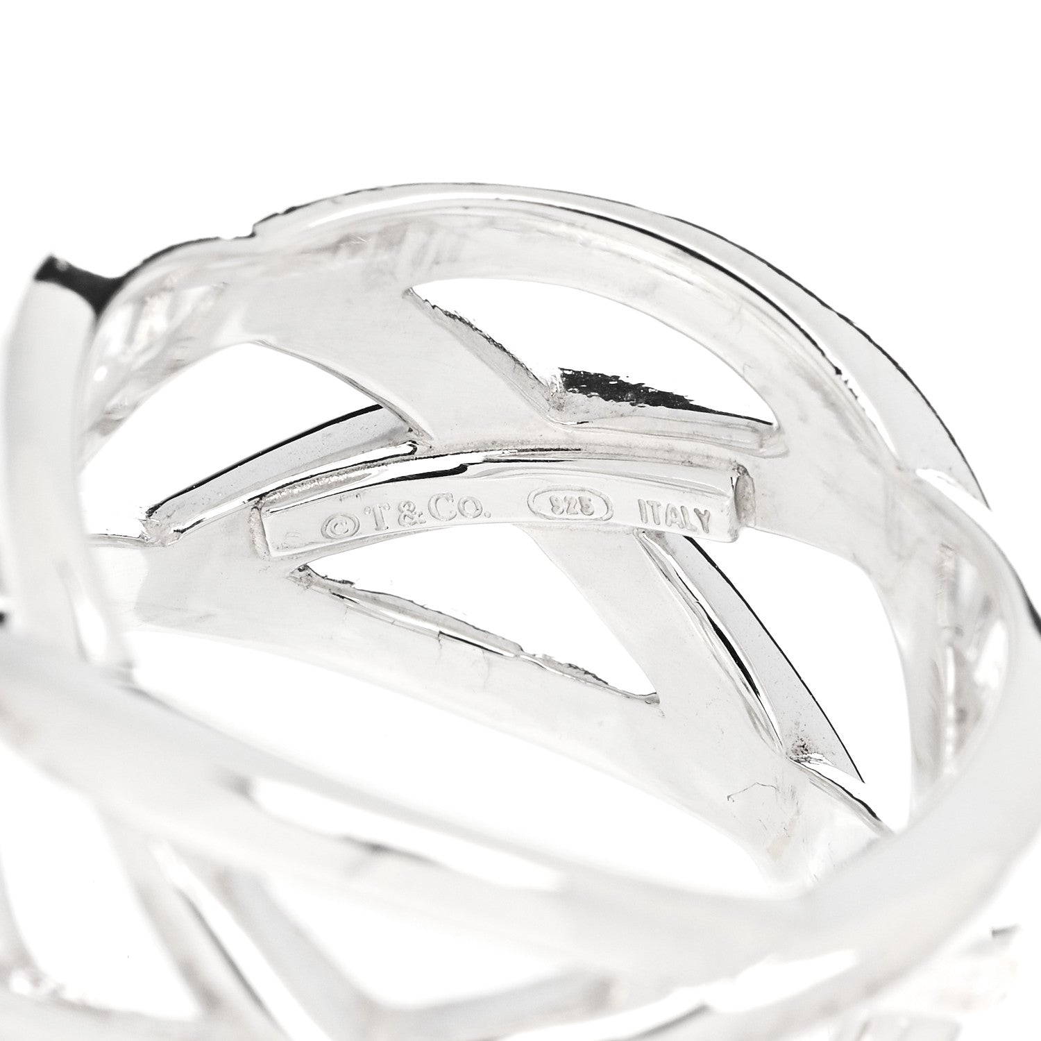 Tiffany Sterling Silver Celtic Knot Ring 50 5.5 4 of 5