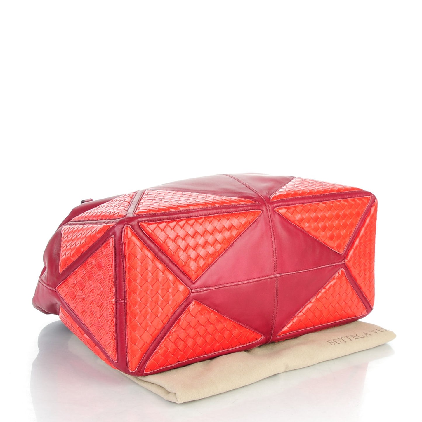 Nappa Karung Intrecciato Umbria Shopper Tote Pourpre Fever