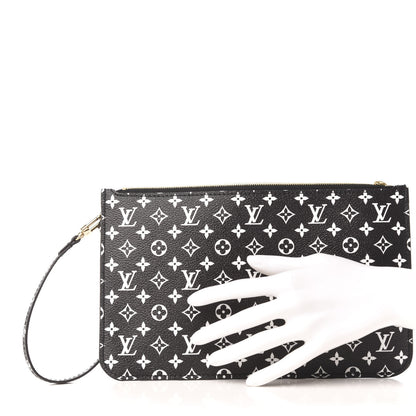Louis Vuitton Monogram Giant Jungle Neverfull MM GM Pochette Black 2 of 7