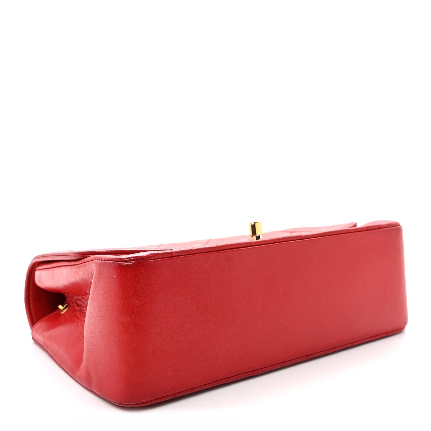 Chanel Lambskin Quilted Small Single Flap Red 4 of 11