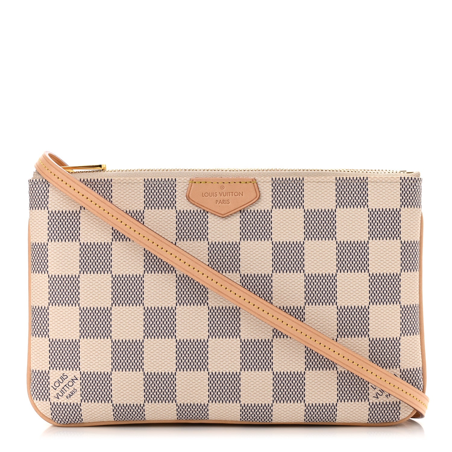 Louis Vuitton Damier Azur Double Zip Pochette 1 of 11