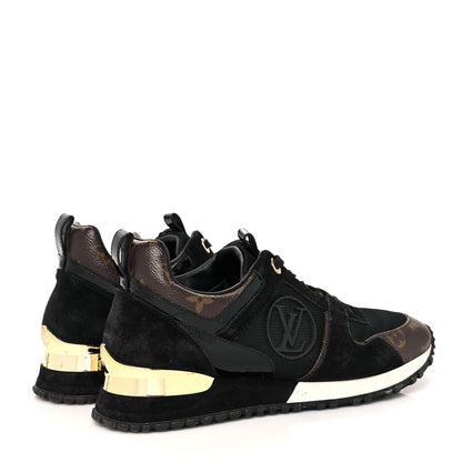 Louis Vuitton Suede Monogram Run Away Sneakers 36.5 Black 4 of 9