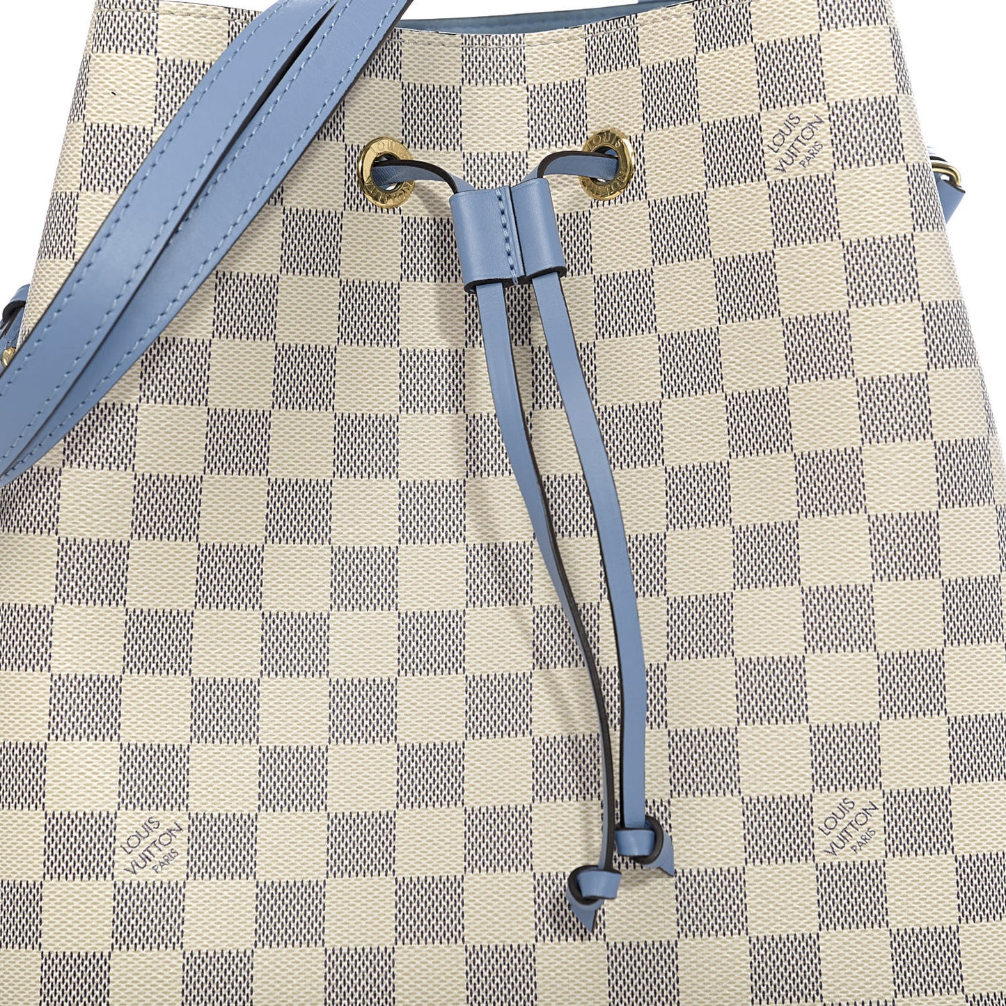 Damier Azur Neonoe MM Bleuet