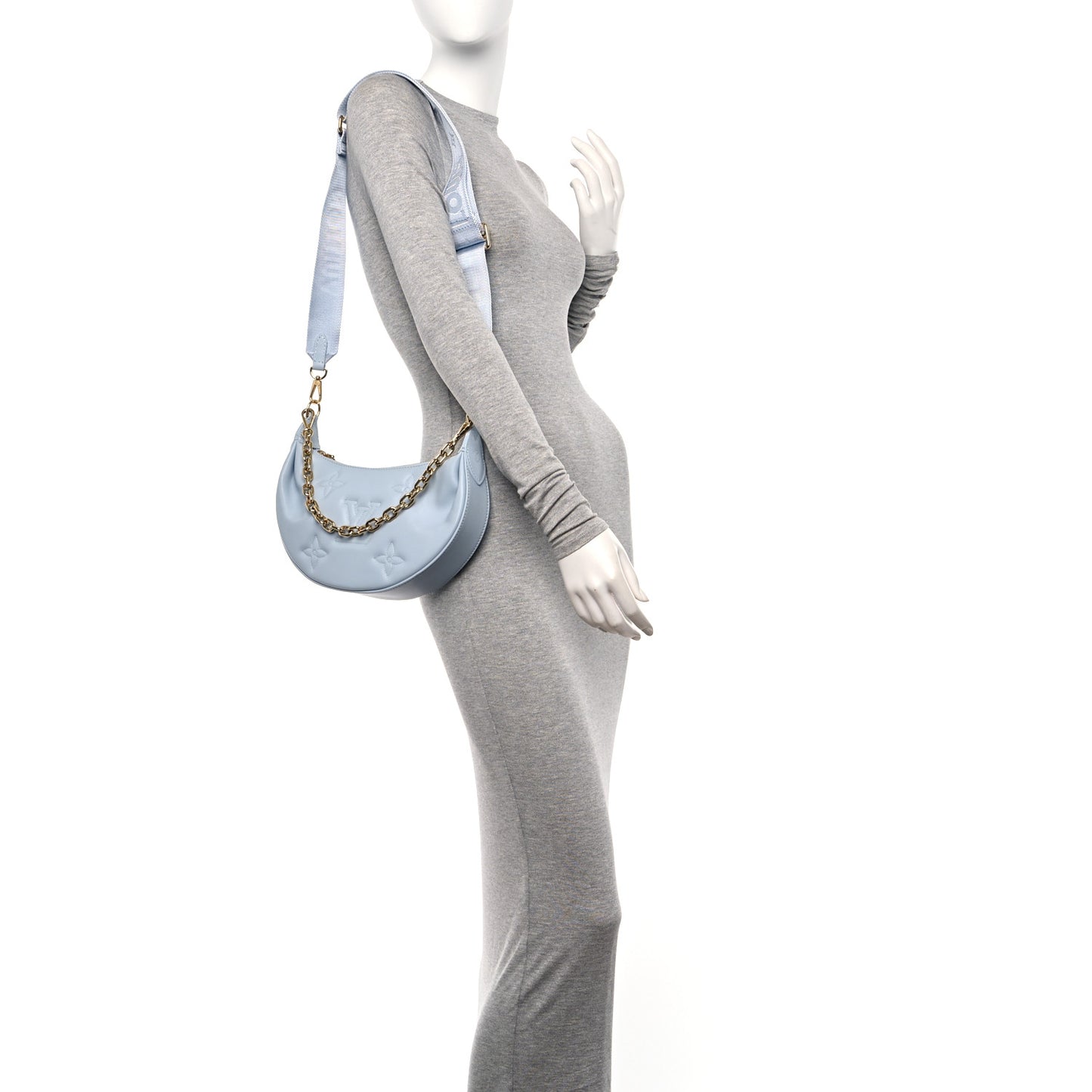 Calfskin Bubblegram Over The Moon Ice Blue