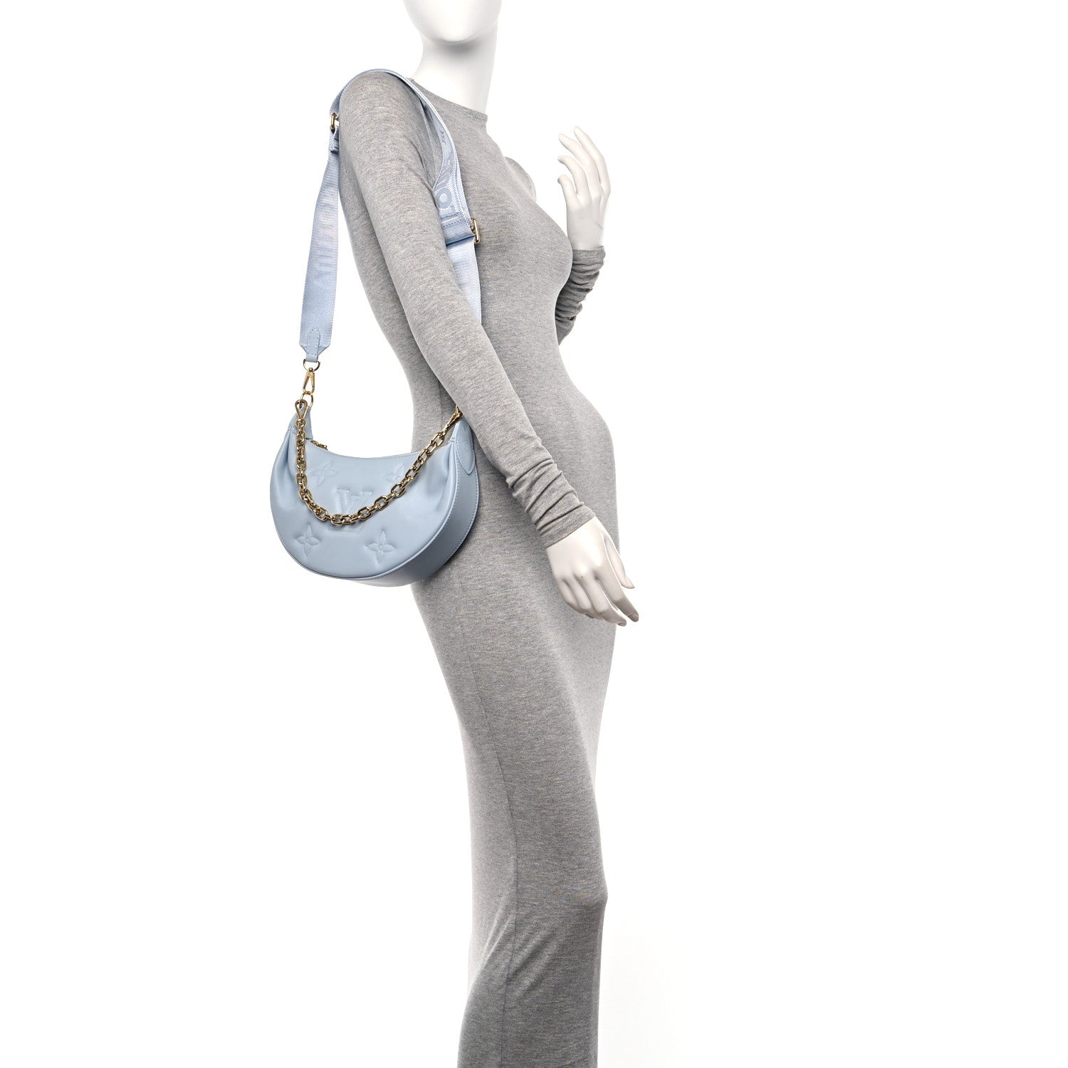 Louis Vuitton Calfskin Bubblegram Over The Moon Ice Blue 2 of 9