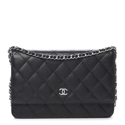 Chanel Caviar Quilted Wallet On Chain WOC Black 1 of 15
