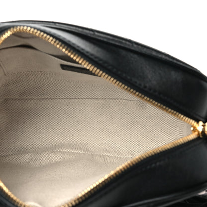 Gucci Sakai Be Green Calfskin Diagonal Stitched Small Blondie Shoulder Bag Black 5 of 9