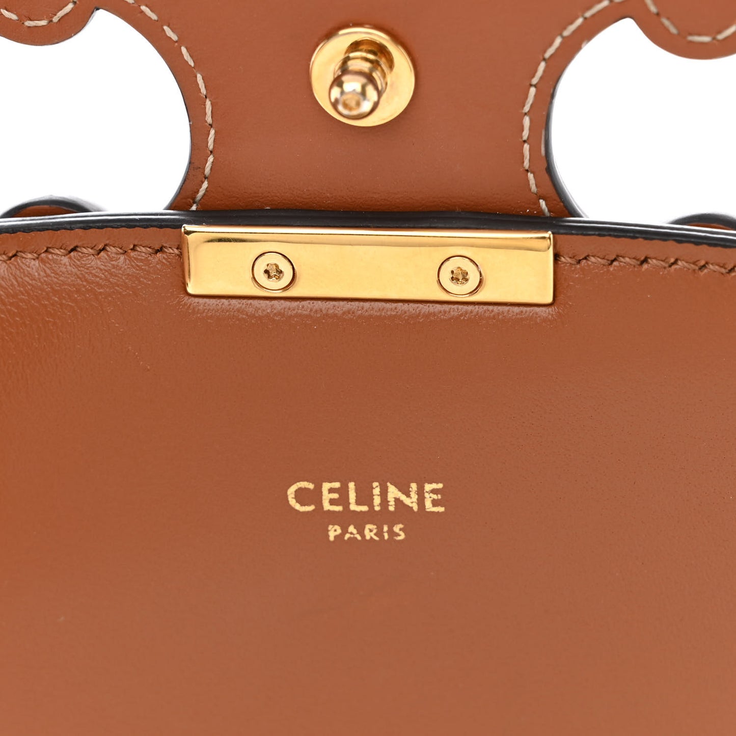 Textile Natural Calfskin Teen Triomphe Tan White