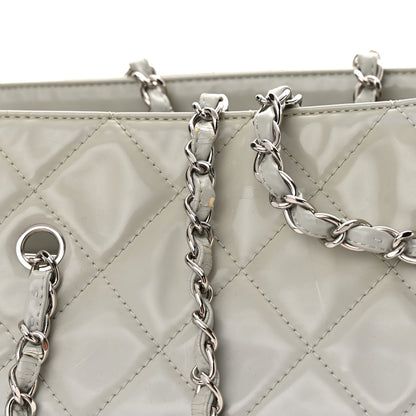 Chanel Vinyl Quilted Large In The Business Tote Light Grey 17 of 20