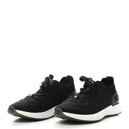 Chanel Fabric Logo Sneakers 38 Black 3 of 7