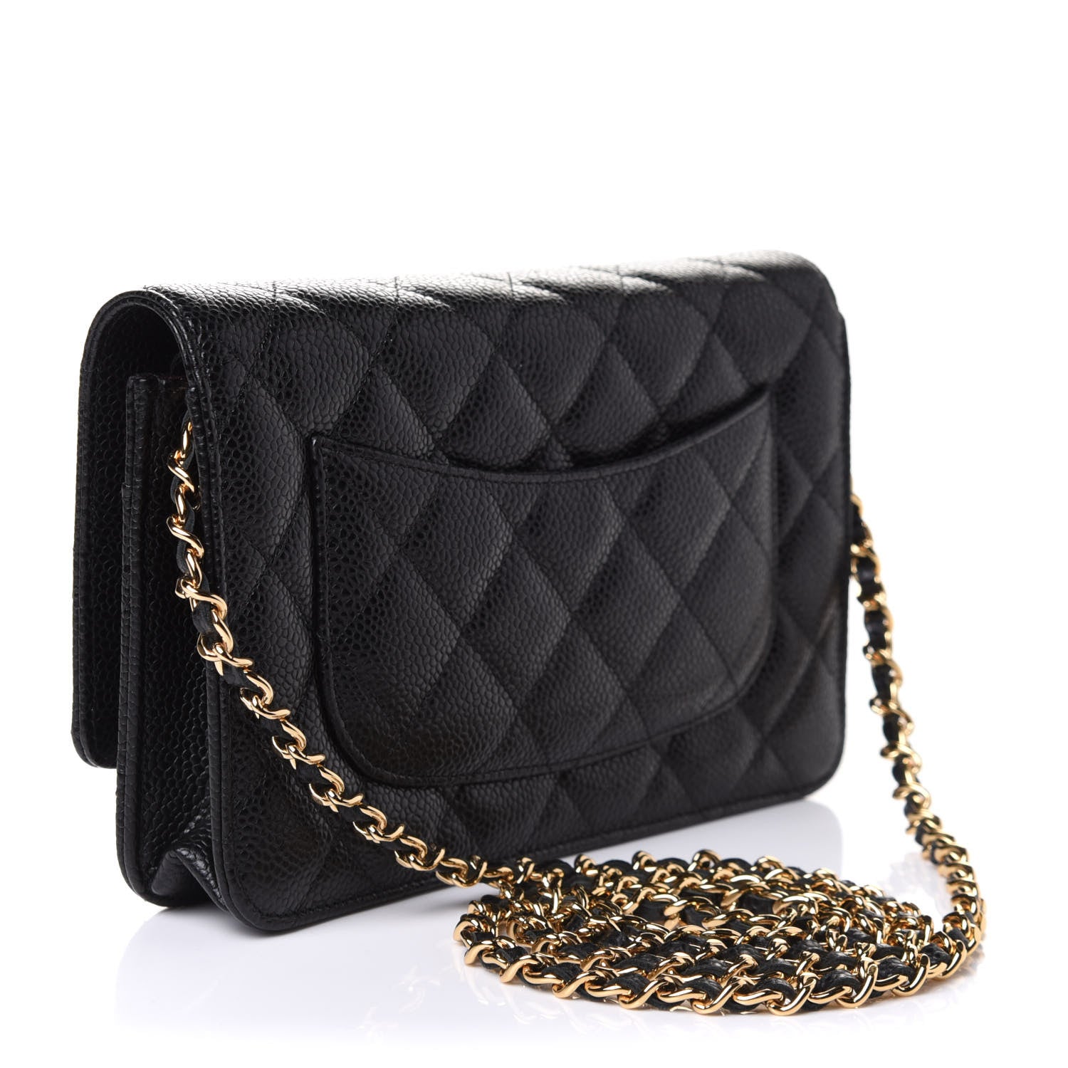 Chanel Caviar Quilted Wallet On Chain WOC Black 2 of 10