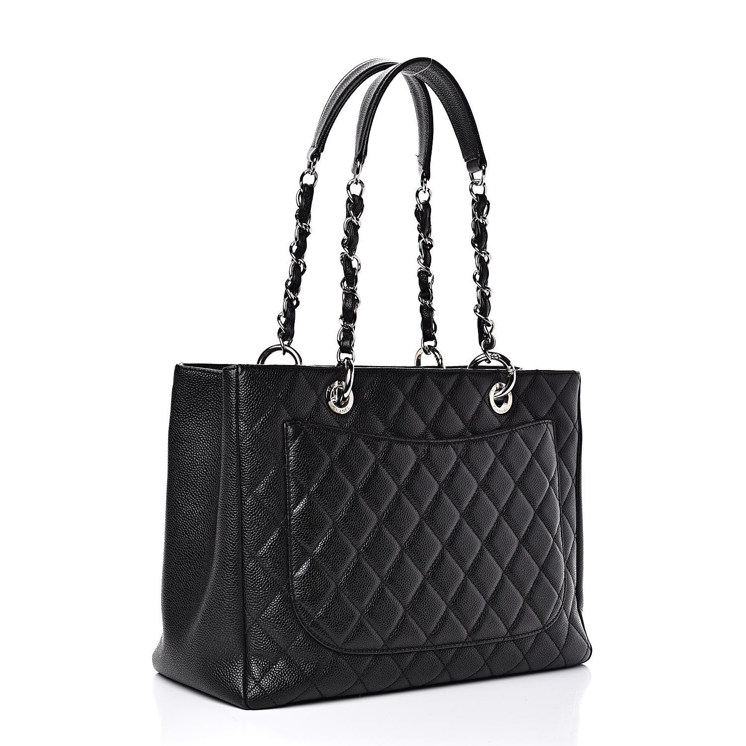 Chanel Caviar Quilted Grand Shopping Tote GST Black 3 of 12