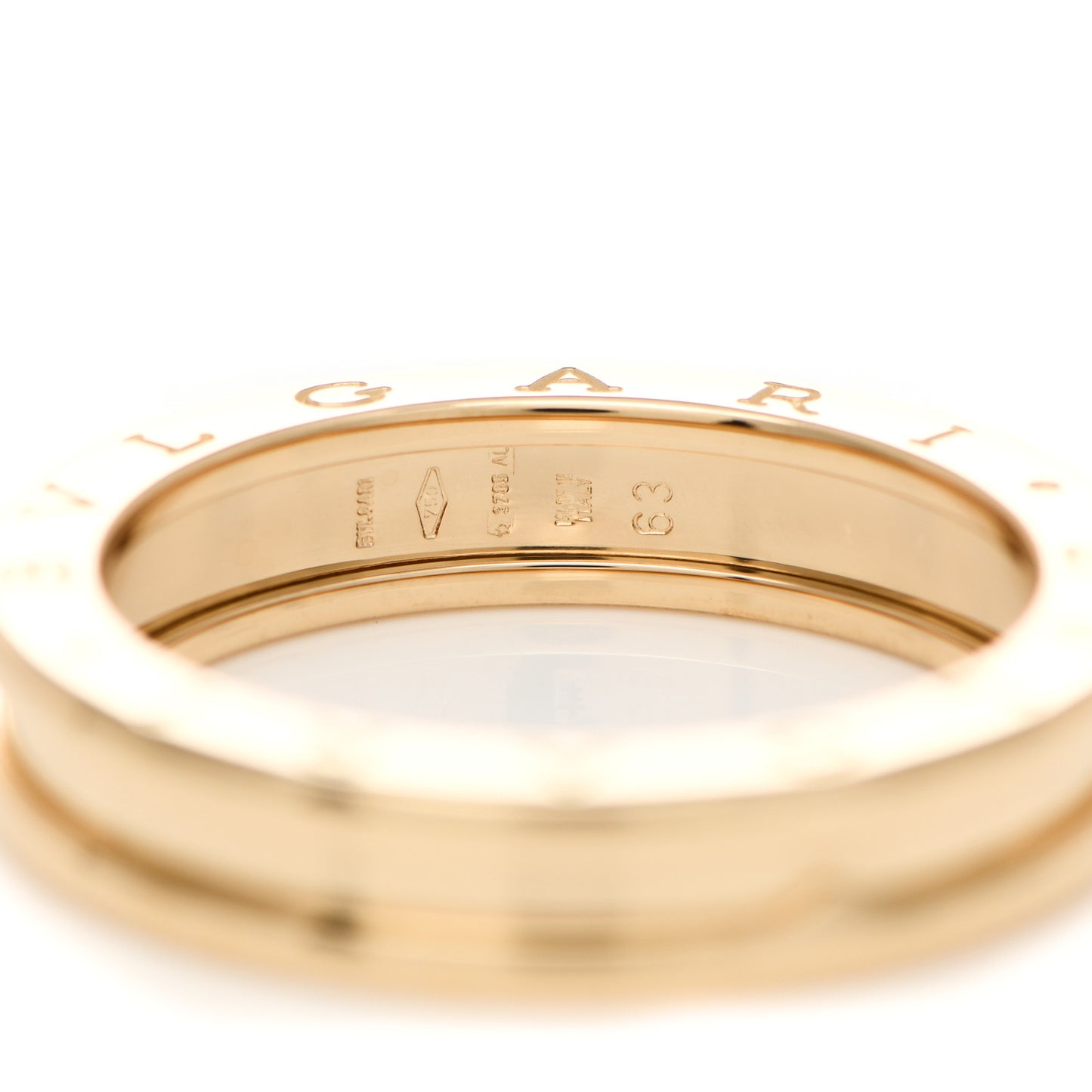 18K Yellow Gold B.Zero1 One-Band Ring 63 10.5