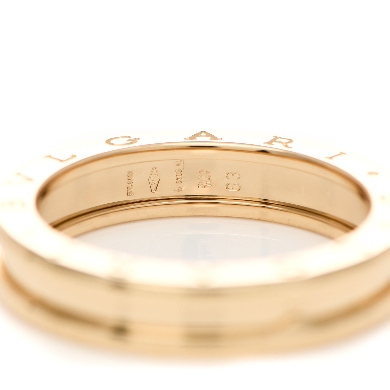 Bulgari 18K Yellow Gold B.Zero1 One-Band Ring 63 10.5 4 of 5