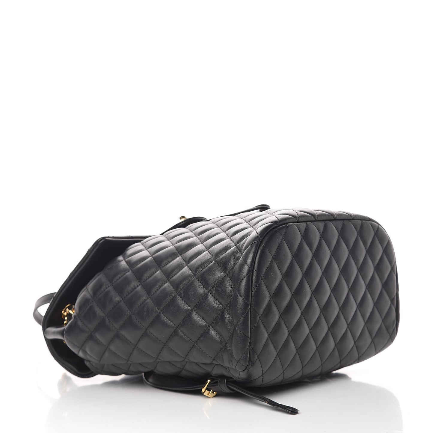 Calfskin Quilted Large Urban Spirit Backpack Black