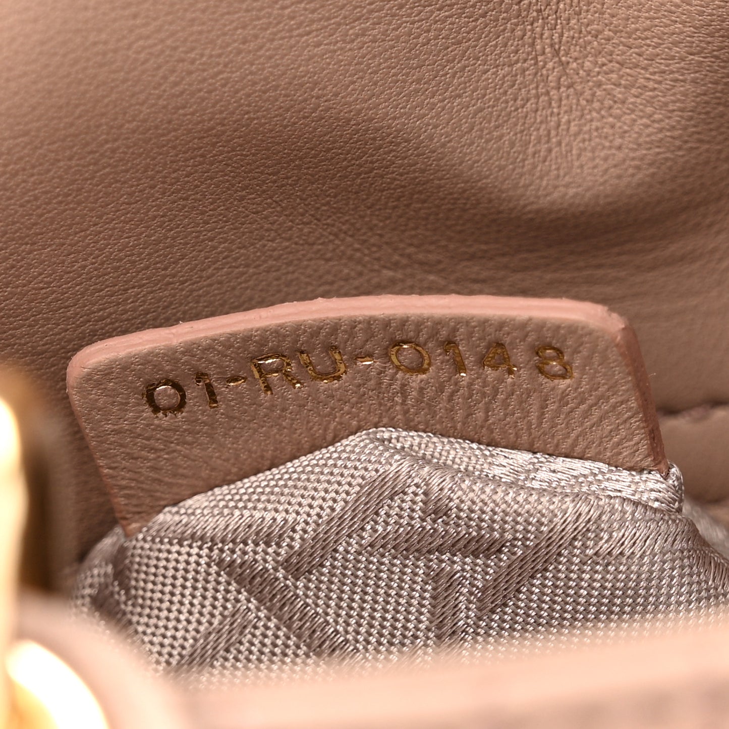 Lambskin Cannage Small Lucky Badges My Lady Dior Fard
