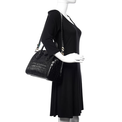 Givenchy Calfskin Crocodile Embossed Small Antigona Black 2 of 10