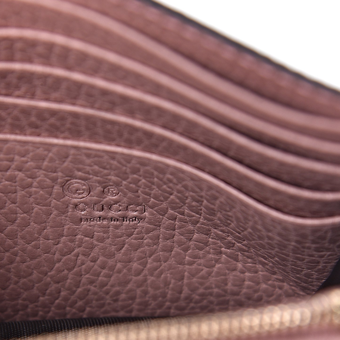 Dollar Calfskin Medium Betty Chain Wallet Soft Pink