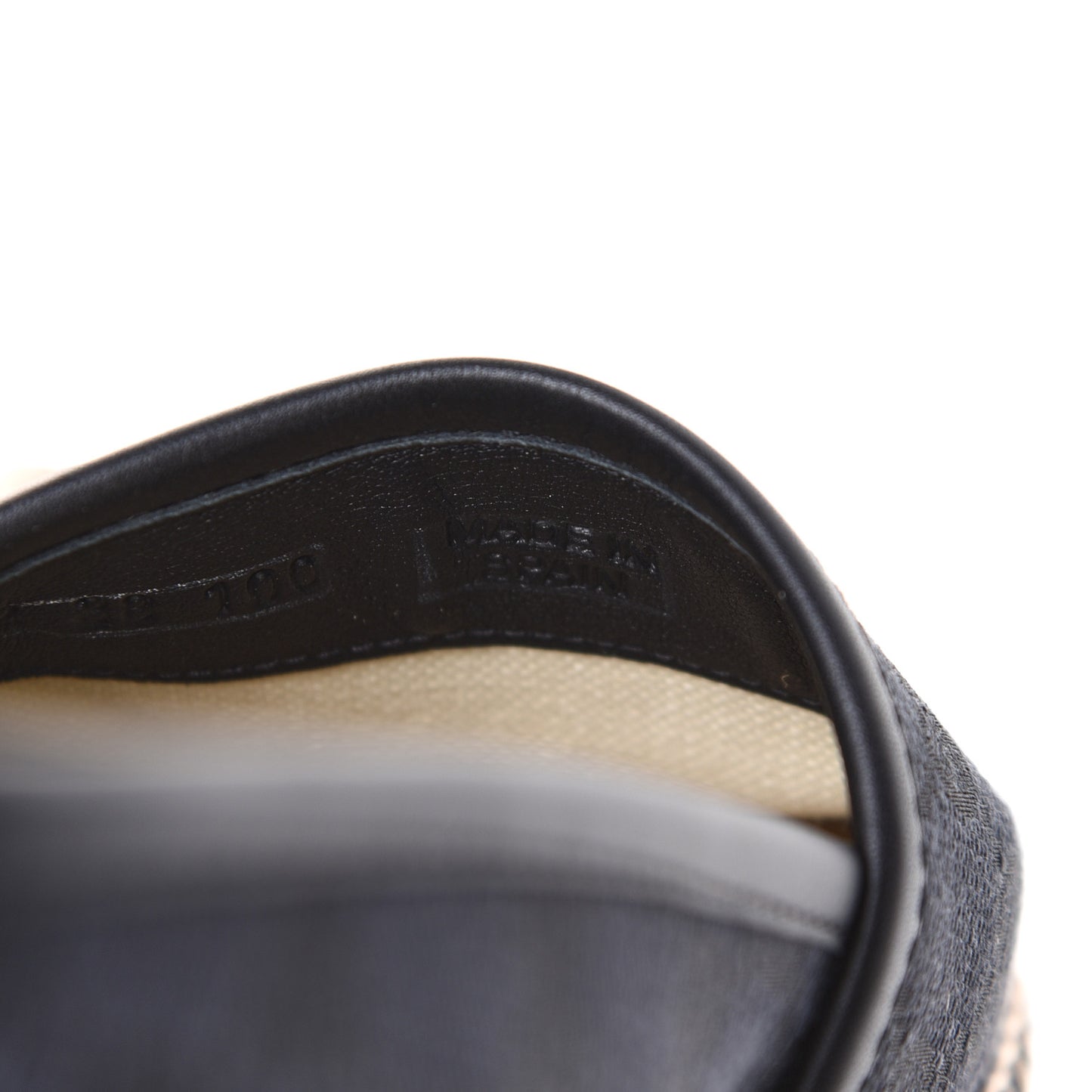 Monogram Espadrilles 38 Black