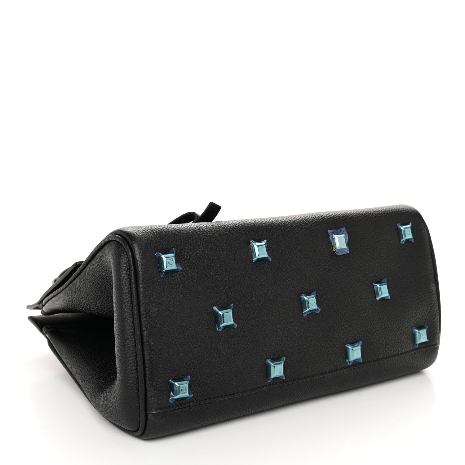 Salvatore Ferragamo Calfskin The Studio Bag Black 4 of 11