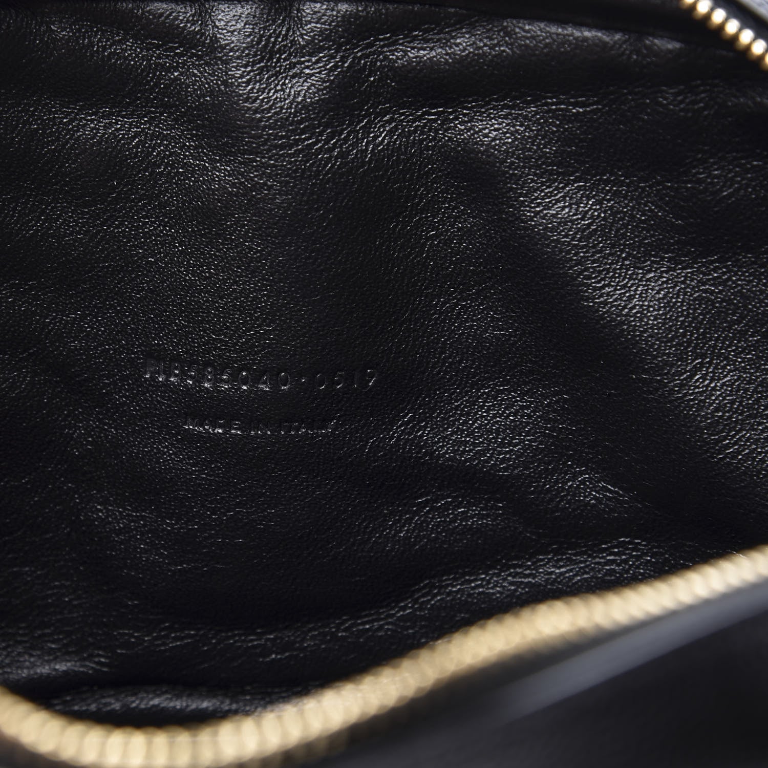 Saint Laurent Grain De Poudre Matelasse Monogram Mini Lou Camera Bag Black 6 of 10
