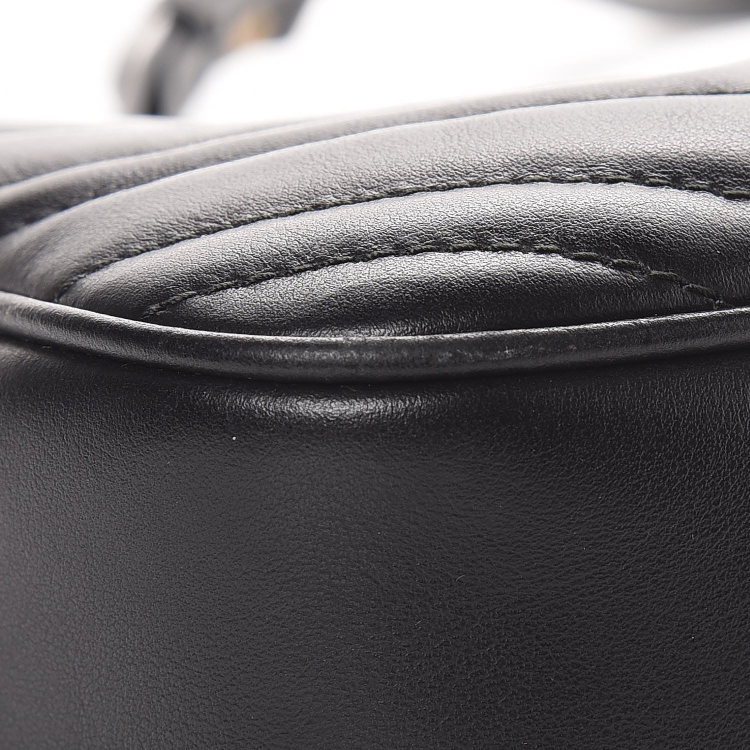 Gucci Calfskin Matelasse Small GG Marmont Chain Shoulder Bag Black 8 of 8