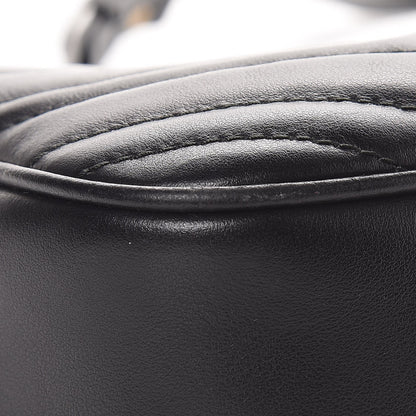 Gucci Calfskin Matelasse Small GG Marmont Chain Shoulder Bag Black 8 of 8