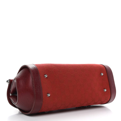 Gucci Monogram Bamboo Bullet Bag Red 4 of 13