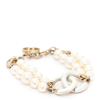 Chanel Pearl CC Multistrand Bracelet Gold 1 of 4