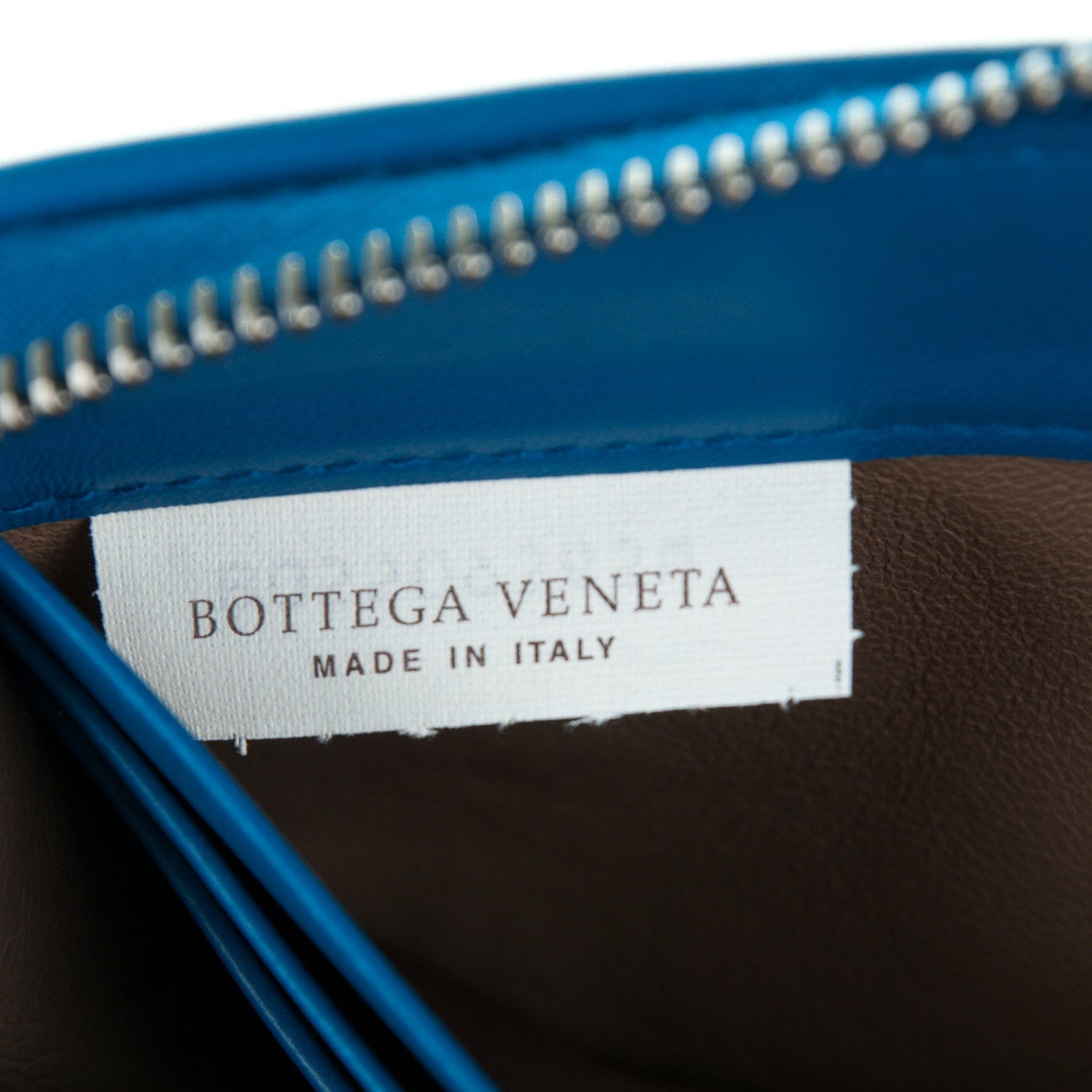 Bottega Veneta Nappa Intrecciato Zip Around Wallet Blue 8 of 8