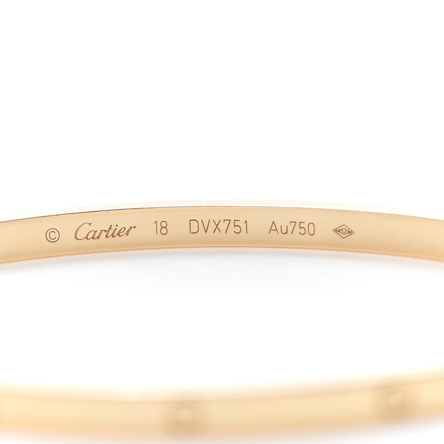18K Yellow Gold Small LOVE Bracelet 18