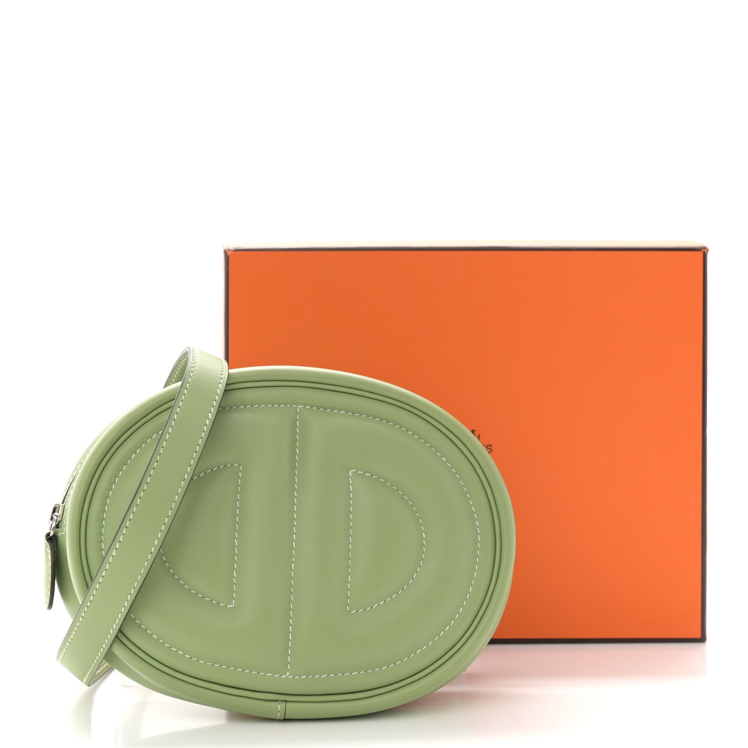 Hermes Swift Verso In The Loop Belt Bag Vert Criquet Bambou 11 of 11