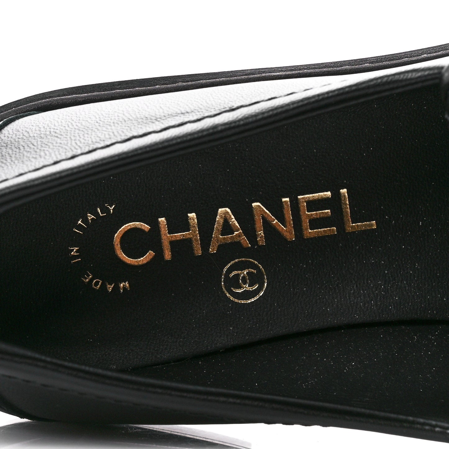 Lambskin Quilted CC Turnlock Loafers 37.5 Black