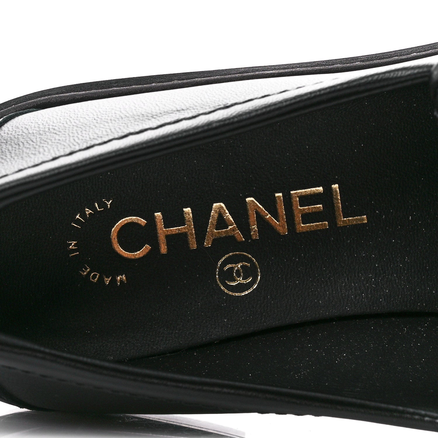Chanel Lambskin Quilted CC Turnlock Loafers 37.5 Black 7 of 8