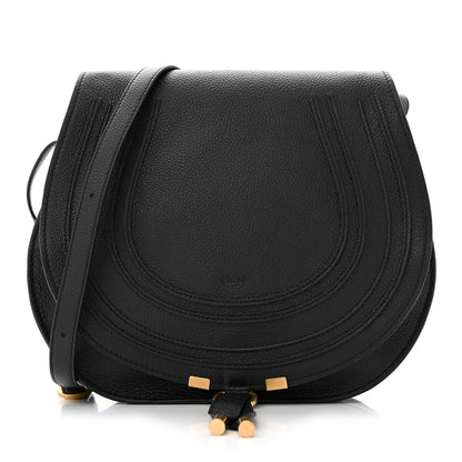Chloe Calfskin Medium Marcie Round Crossbody Bag Black 1 of 11