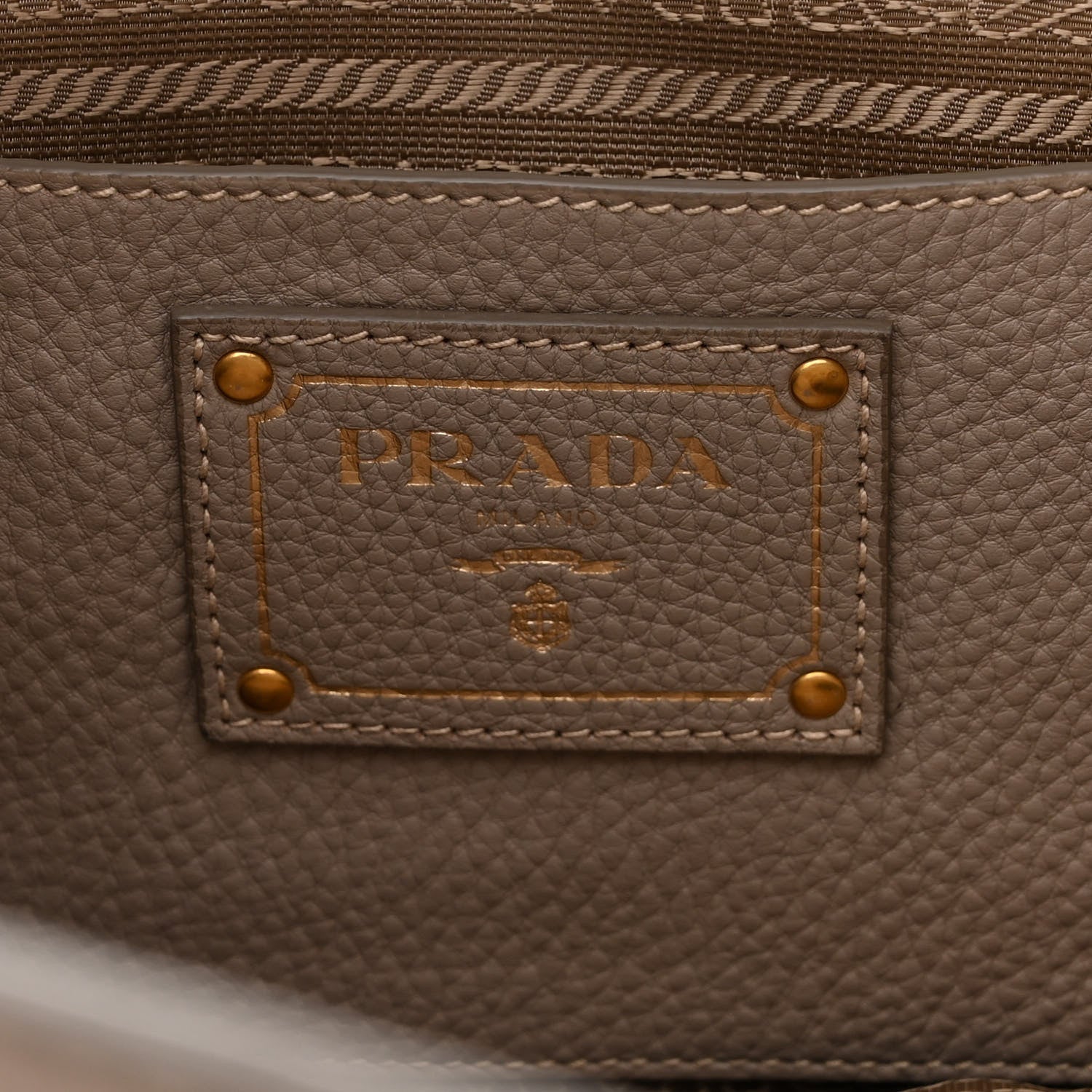 Prada Vitello Daino Shopping Tote Pomice 5 of 12