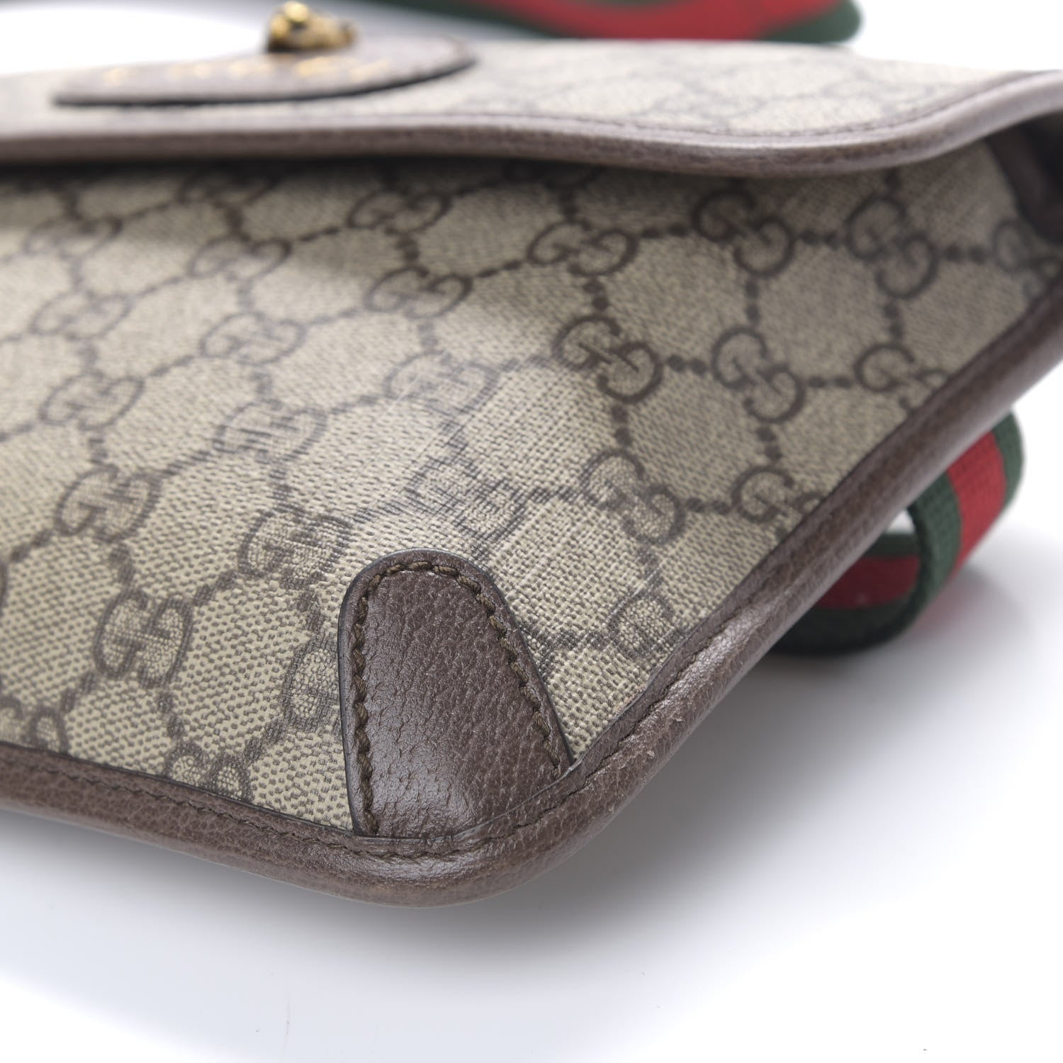 Gucci GG Supreme Monogram Neo Vintage Web Belt Bag Brown 6 of 9