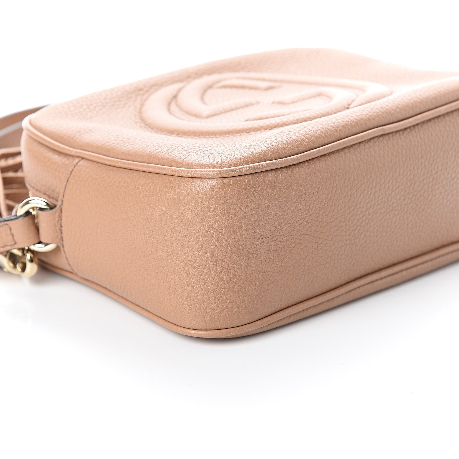 Gucci Pebbled Calfskin Small Soho Disco Bag Rose Beige 7 of 8