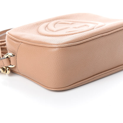 Gucci Pebbled Calfskin Small Soho Disco Bag Rose Beige 7 of 8