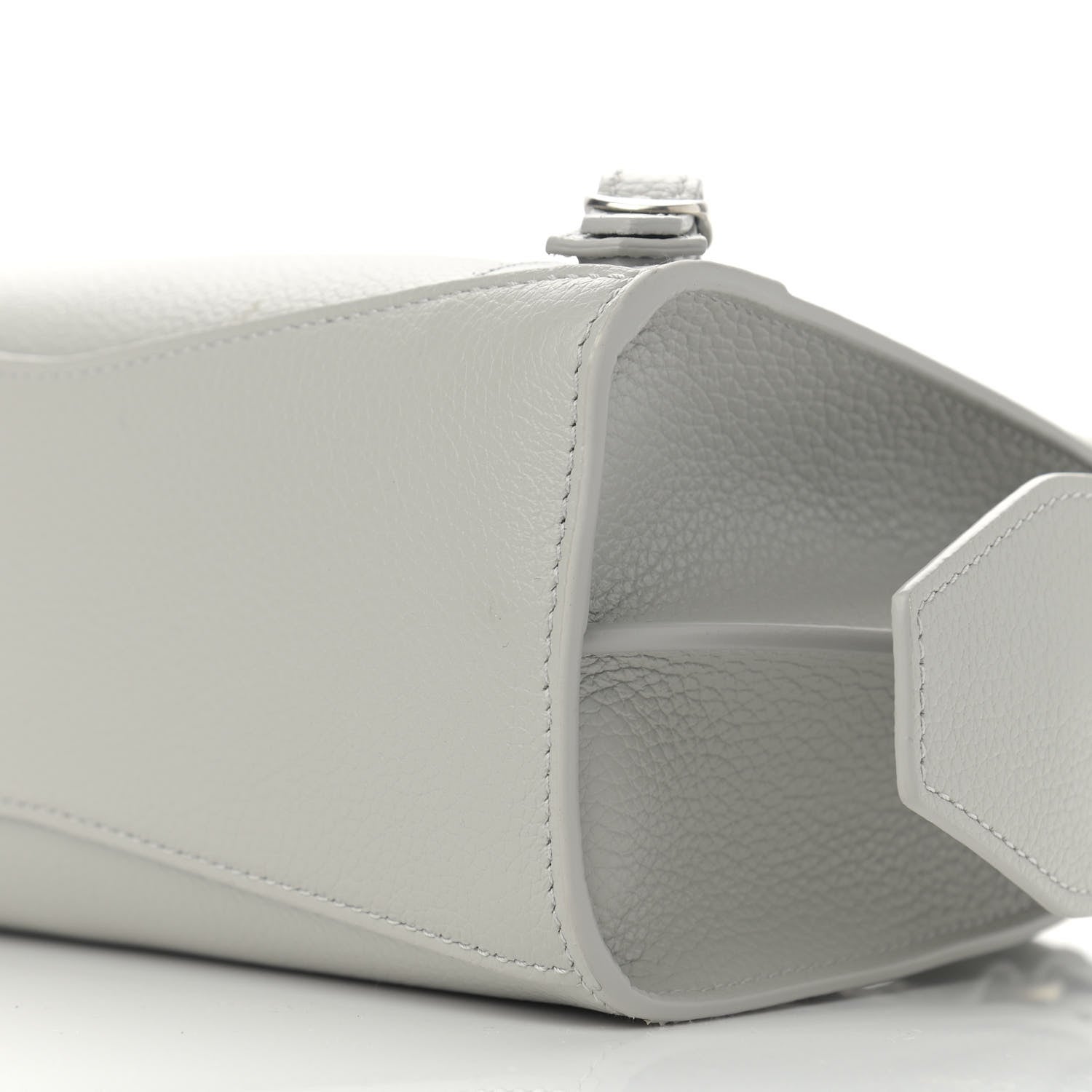 Balenciaga Grained Calfskin Neo Classic Silver Hardware Mini City Light Grey 10 of 11