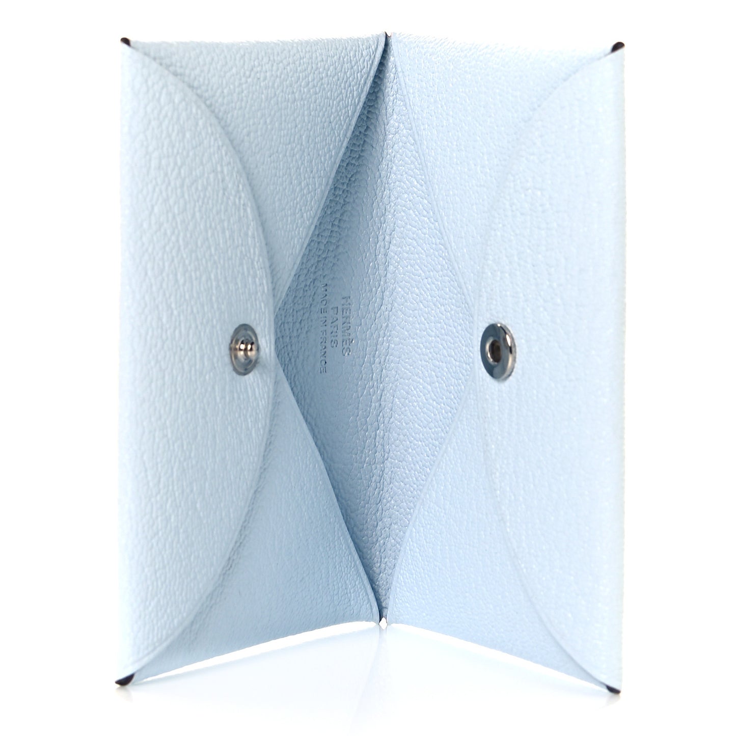Chevre Mysore Calvi Card Case Bleu Brume